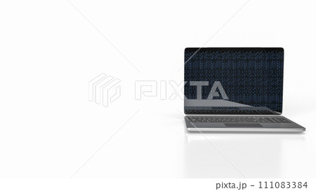 The notebook or laptop for Business or technology concept 3d rendering. 111083384