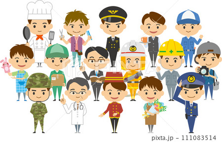 働く男性達のイメージイラスト 働く男性達のイメージイラスト 111083514