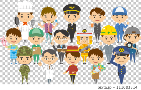 働く男性達のイメージイラスト 働く男性達のイメージイラスト 111083514