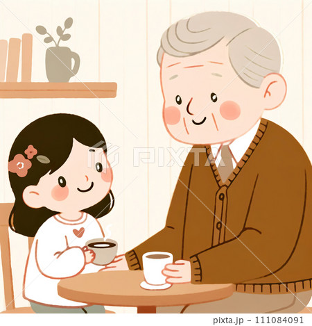 孫とお茶を 111084091