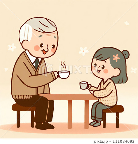 孫とお茶を 111084092