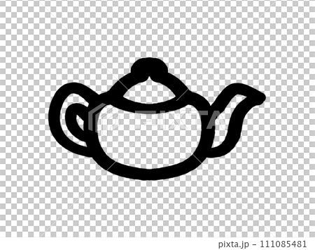Illustration material of tea pot Illustration material of tea pot 111085481