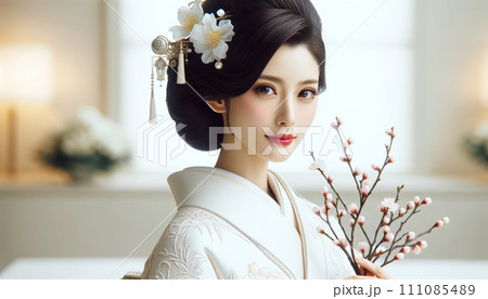 着物を着た女性のポートレート(AI画像) 着物を着た女性のポートレート(AI画像) 111085489