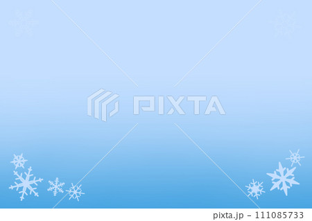 雪が降るイメージの背景イラスト素材 111085733