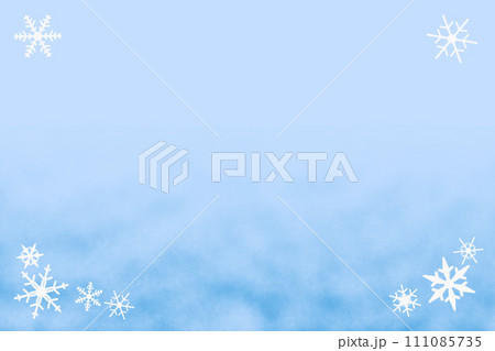 雪の降るイメージの背景イラスト素材 111085735