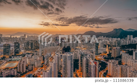 Jan 14 2024 the cityscape of kowloon, hong kong 111086339