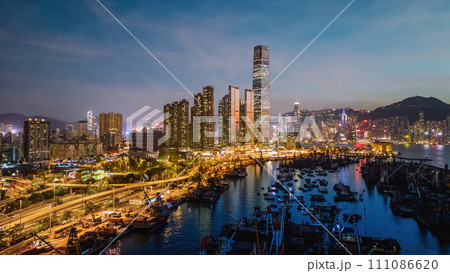 City Skyline with Harbor and Ocean View Dec 25 2023 City Skyline with Harbor and Ocean View Dec 25 2023 111086620