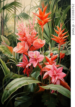 a mesmerizing depiction of a bromelia a mesmerizing depiction of a bromelia 111086762