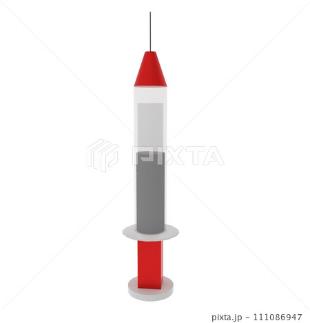 Syringe isolated on white background Syringe isolated on white background 111086947