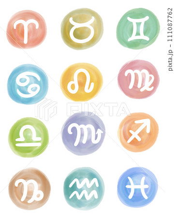 12星座　シンボルマーク　カラー 111087762