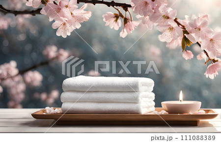 Tranquil spa ambiance Tranquil spa ambiance 111088389