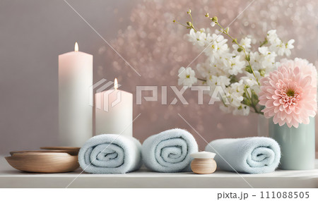 Tranquil spa ambiance 111088505