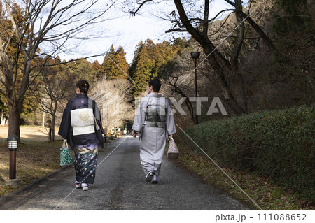 着物での黄金山神社へ初詣 着物での黄金山神社へ初詣 111088652