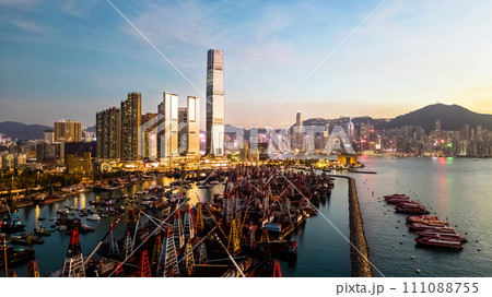 City Skyline with Harbor and Ocean View Dec 25 2023 City Skyline with Harbor and Ocean View Dec 25 2023 111088755