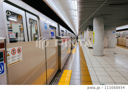 Nov 26 2023 Shinjuku Sanchome Eki subway station of Metro Nov 26 2023 Shinjuku Sanchome Eki subway station of Metro 111088934