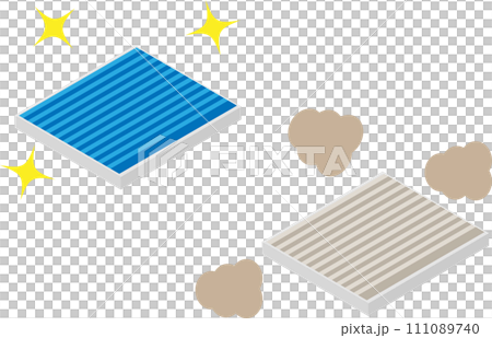 Isometric car air conditioner filter image material 111089740