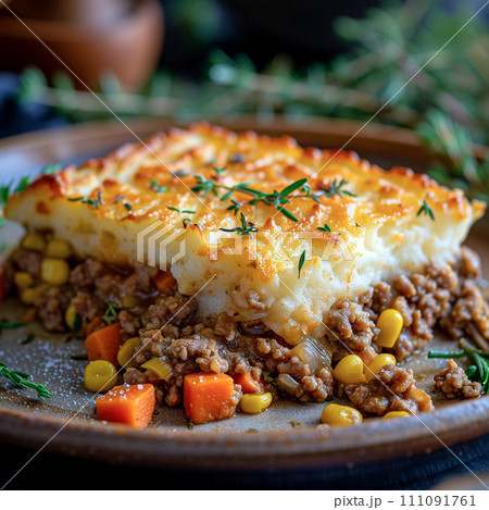 イギリスのミートパイ:シェパーズパイ イギリスのミートパイ:シェパーズパイ 111091761