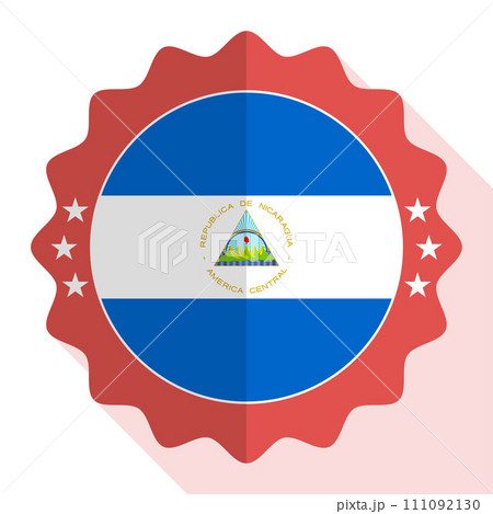 Nicaragua quality emblem, label, sign, button. Vector illustration. 111092130