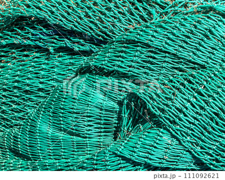 Old fishing net close-up. Old fishing net close-up. 111092621