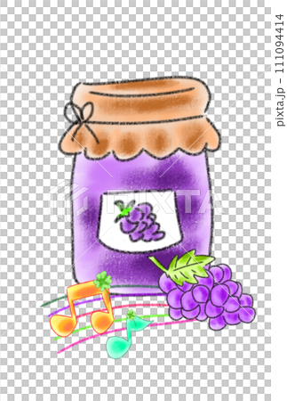 Illustration of delicious homemade jam Illustration of delicious homemade jam 111094414