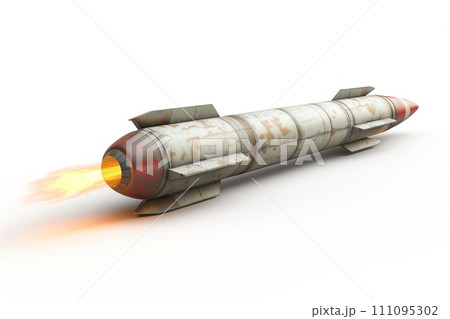 weapon ballistic missile, illustration 111095302