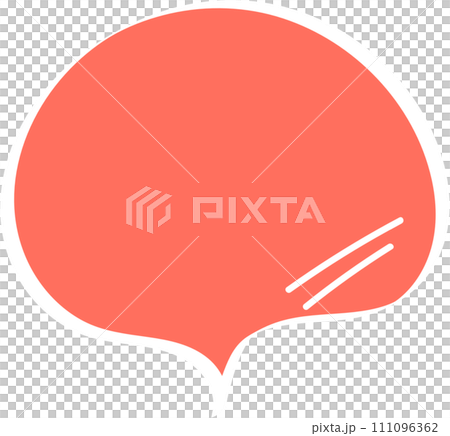 Colorful pastel orange color speech bubble balloon, icon sticker memo keyword planner text box banner, flat png transparent element design 111096362