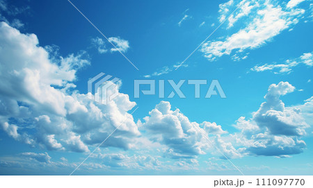 青空と白い雲 111097770