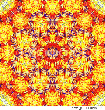 Bright colorful background with abstract fireworks pattern 111098137