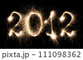 Sparkling numbers on a dark background 111098362