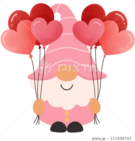 Gnome and valentine  111098701