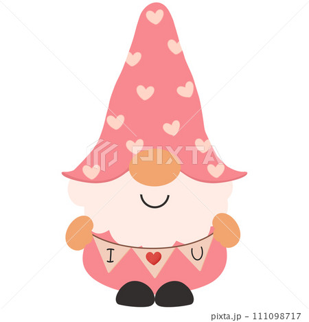 Gnome and valentine  111098717