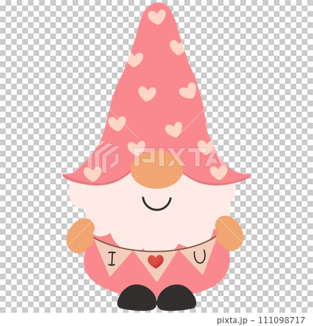 Gnome and valentine  111098717