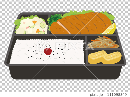 便當盒_便利商店便當_炸豬排便當 111098849