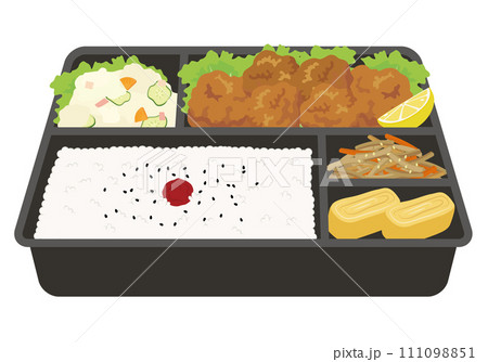 お弁当_コンビニ弁当_唐揚げ弁当 111098851