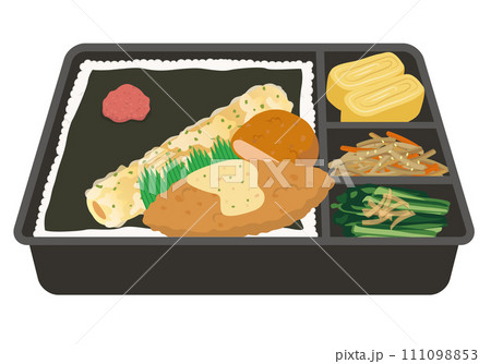 お弁当_コンビニ弁当_のり弁当 111098853