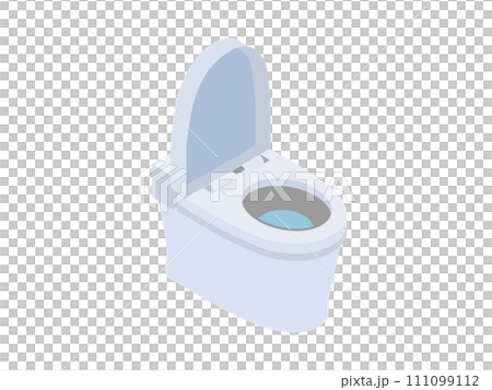 フタが開いたタンクレストイレ 111099112