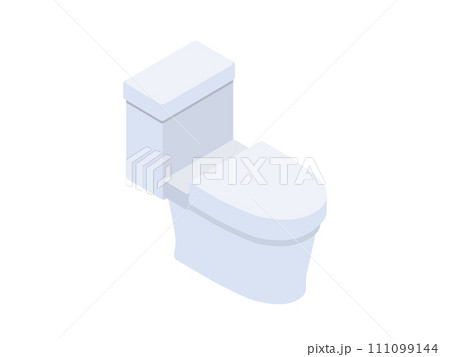 フタが閉まった洋式トイレ 111099144