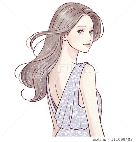 女性・女の子のイラスト素材 女性・女の子のイラスト素材 111099408