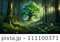 神秘的な森（AI画像） 111100371