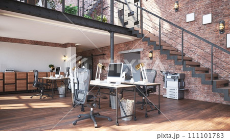Modern office interior. Modern office interior. 111101783