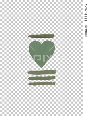 Light green acrylic stripes and heart. Handmade texture 111102023