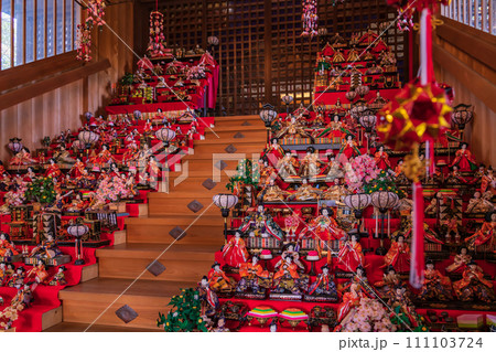 春の堤治神社、美濃地の雛祭〈愛知県一宮市〉 111103724