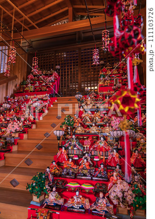 春の堤治神社、美濃地の雛祭〈愛知県一宮市〉 111103726