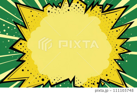 Color abstract cartoon background or children playground banner design element. overlay colorful spotty pattern of geometric shape, line and dot in trendy 111103748