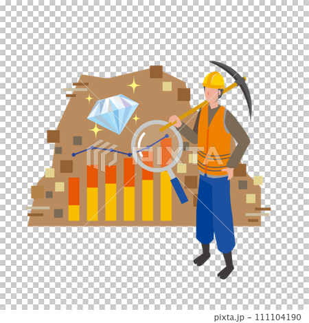 Image illustration of data mining 111104190