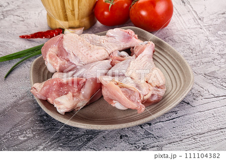 Raw turkey shoulder wing for cooking Raw turkey shoulder wing for cooking 111104382