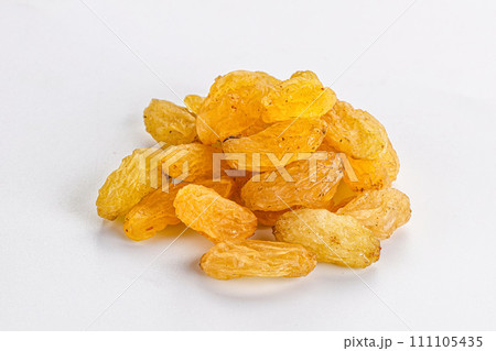 Yellow raisin - dry grape berries Yellow raisin - dry grape berries 111105435