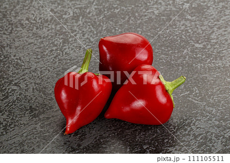 Red spicy cherry pepper heap Red spicy cherry pepper heap 111105511