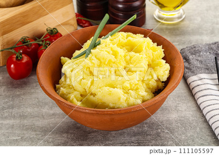 Mashed potato Puree with butter 111105597