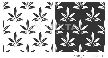 Vector Seamless Pattern with Decorative Filigree Ornaments. Vintage Retro Design Element. Black and White Filigree, Decorative Pattern Vector Seamless Pattern with Decorative Filigree Ornaments. Vintage Retro Design Element. Black and White Filigree, Decorative Pattern 111105910